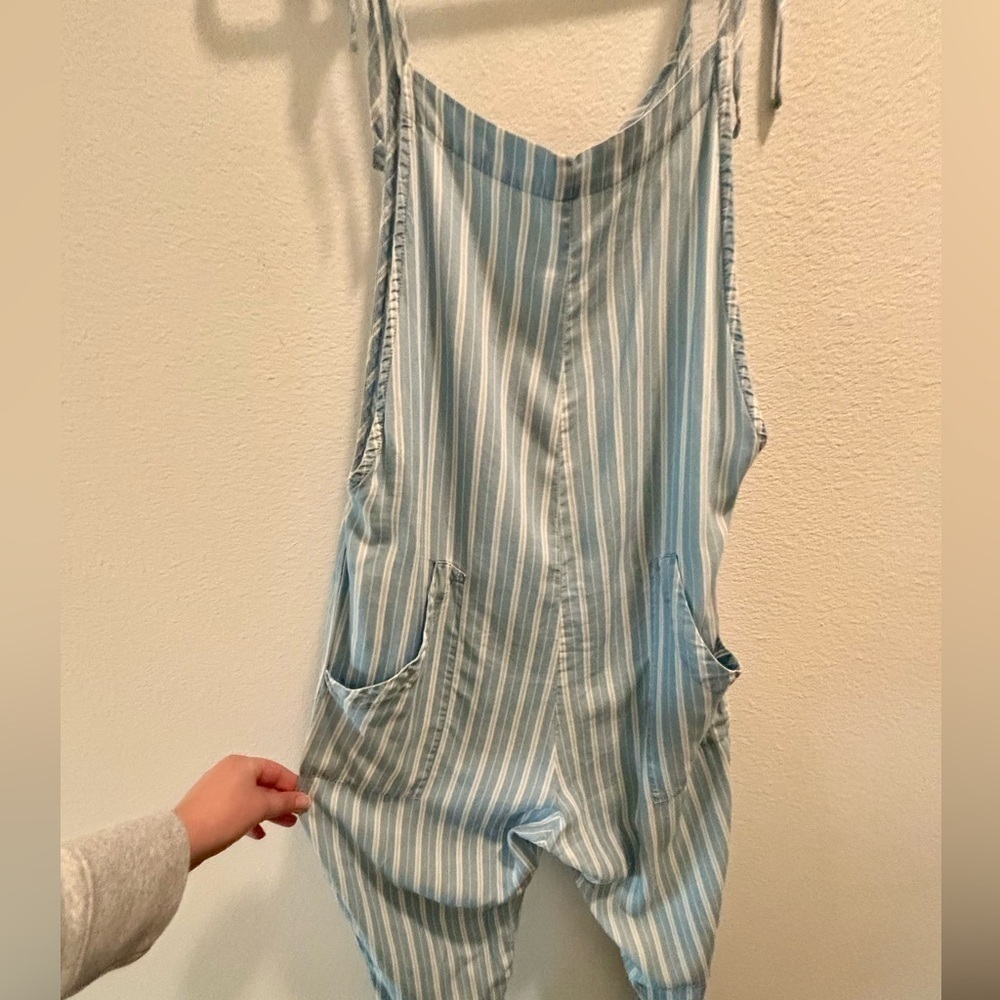 bobiBLACK Los Angeles stripped blue jumpsuit, size S - Picture 3 of 8